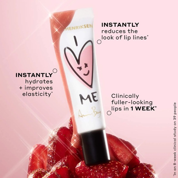 Ole Henriksen x Anine Bing Strawberry Sorbet Glimmer Lip Balm-LIMITED EDITION - Picture 5 of 6